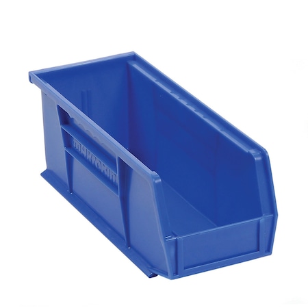 Akro-Mils AkroBin Plastic Stacking Bin 30224 - 4-1/8W X 10-7/8D X 4H, Blue